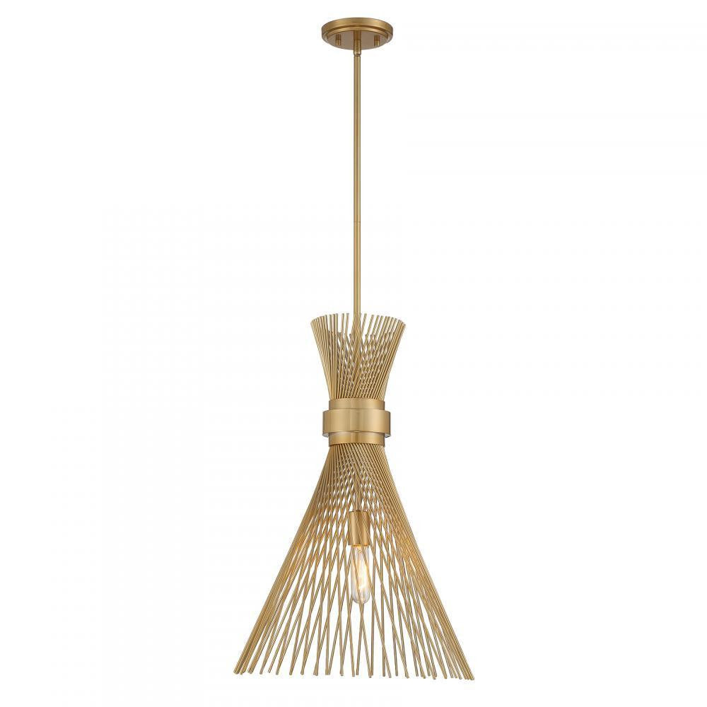 Savoy House Longfellow 1-Light Pendant Burnished Brass