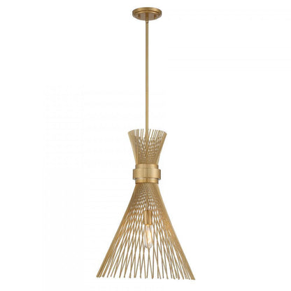 Savoy House Longfellow 1-Light Pendant Burnished Brass