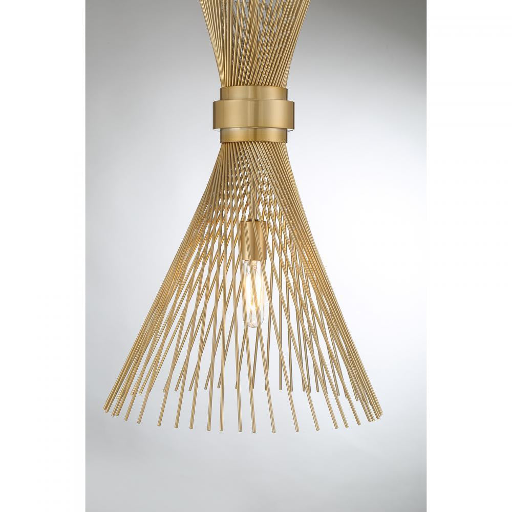 Savoy House Longfellow 1-Light Pendant in Burnished Brass, Savoy House 7-9602-1-171 ALXLX