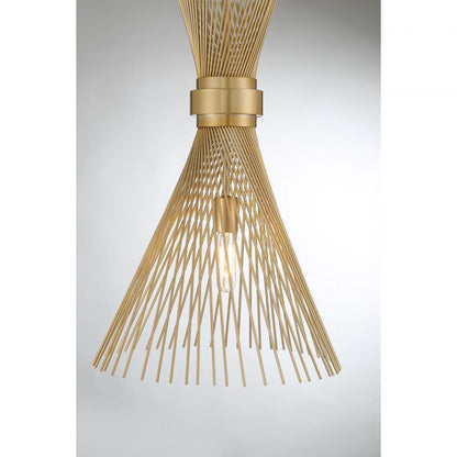 Savoy House Longfellow 1-Light Pendant in Burnished Brass, Savoy House 7-9602-1-171 ALXLX