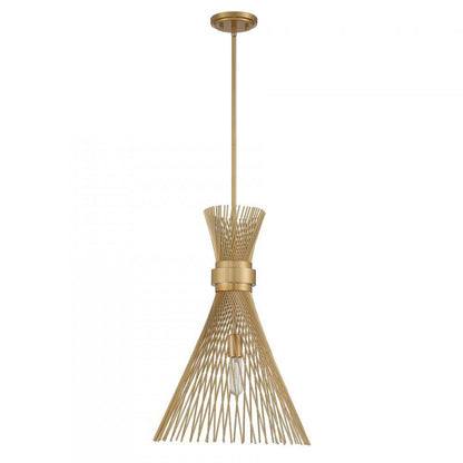 Savoy House Longfellow 1-Light Pendant in Burnished Brass, Savoy House 7-9602-1-171 ALXLX