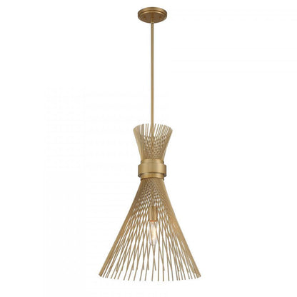 Savoy House Longfellow 1-Light Pendant in Burnished Brass, Savoy House 7-9602-1-171 ALXLX