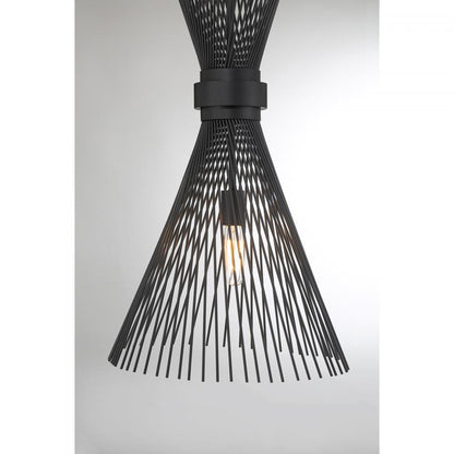 Savoy House Longfellow 1-Light Pendant in Matte Black, Savoy House 7-9602-1-89 ALXLY