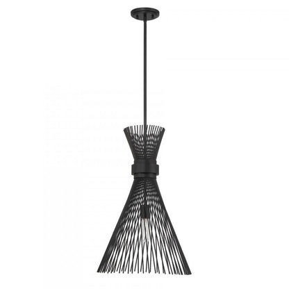 Savoy House Longfellow 1-Light Pendant in Matte Black, Savoy House 7-9602-1-89 ALXLY