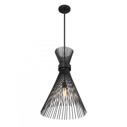 Savoy House Longfellow 1-Light Pendant in Matte Black, Savoy House 7-9602-1-89 ALXLY