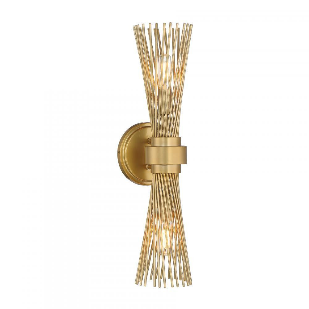 Savoy House Longfellow 2-Light Wall Sconce Matte Black