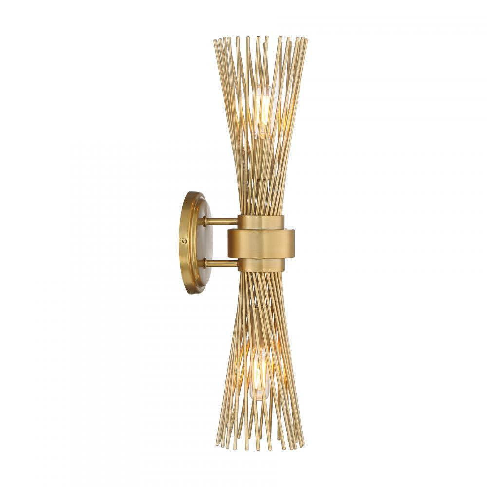 Savoy House Longfellow 2-Light Wall Sconce in Burnished Brass, Savoy House 9-9603-2-171 ALYKT
