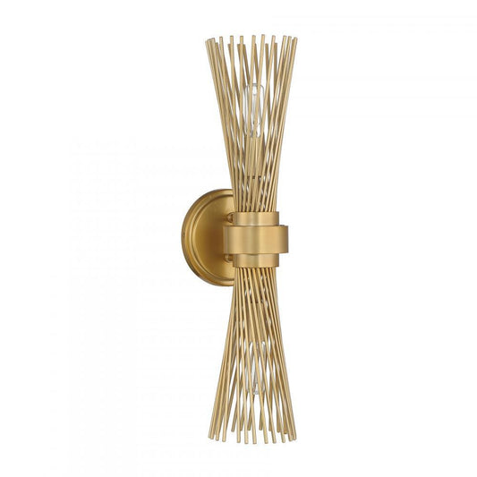 Savoy House Longfellow 2-Light Wall Sconce Burnished Brass