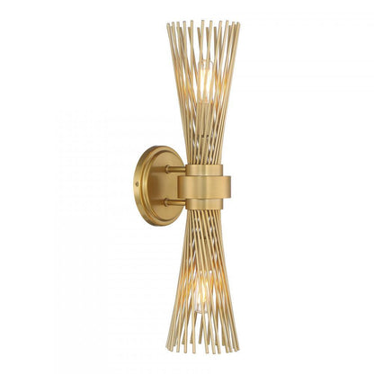 Savoy House Longfellow 2-Light Wall Sconce in Burnished Brass, Savoy House 9-9603-2-171 ALYKT