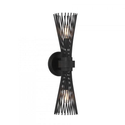 Savoy House Longfellow 2-Light Wall Sconce in Matte Black, Savoy House 9-9603-2-89 ALYKU