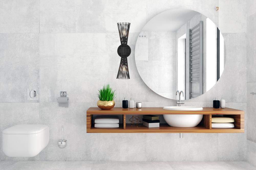 Savoy House Longfellow 2-Light Wall Sconce in Matte Black, Savoy House 9-9603-2-89 ALYKU