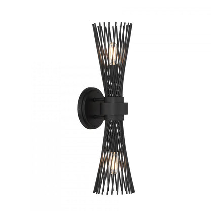 Savoy House Longfellow 2-Light Wall Sconce in Matte Black, Savoy House 9-9603-2-89 ALYKU
