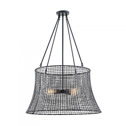 Savoy House Longleaf 4-Light Outdoor Chandelier in Matte Black, Savoy House 7-6192-4-89 ALXLE