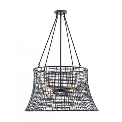 Savoy House Longleaf 4-Light Outdoor Chandelier in Matte Black, Savoy House 7-6192-4-89 ALXLE