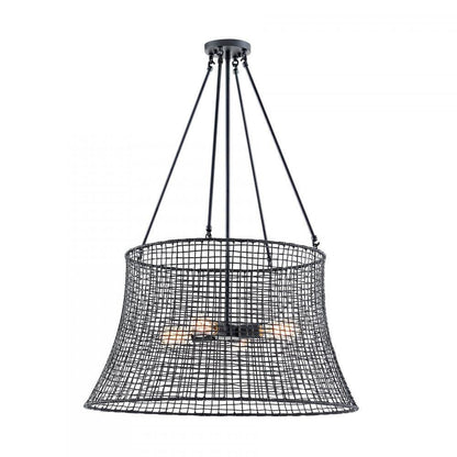 Savoy House Longleaf 4-Light Outdoor Chandelier in Matte Black, Savoy House 7-6192-4-89 ALXLE