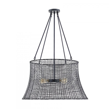 Savoy House Longleaf 4-Light Outdoor Chandelier in Matte Black, Savoy House 7-6192-4-89 ALXLE