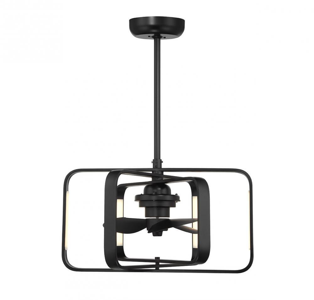 Savoy House Lynx LED Fan D'Lier Matte Black