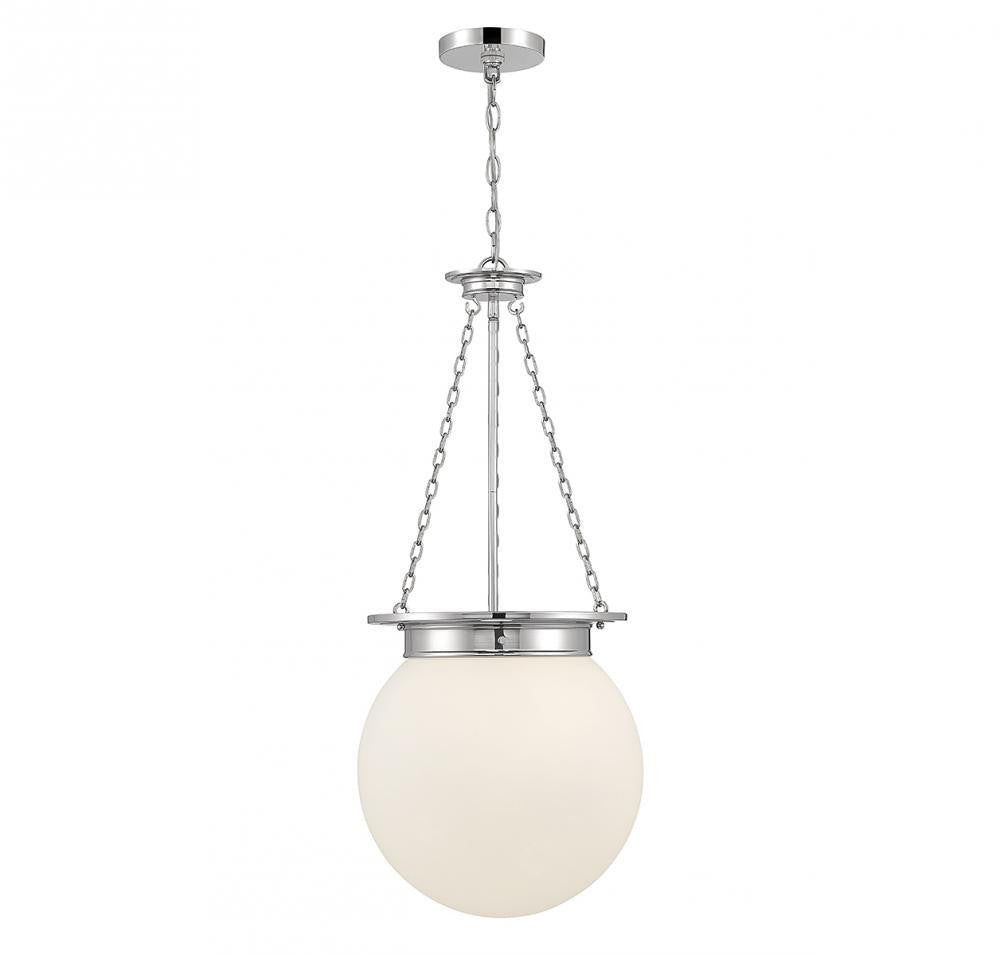 Savoy House Manor Pendant Polished Nickel