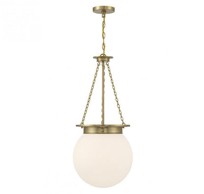 Savoy House Manor Pendant Warm Brass