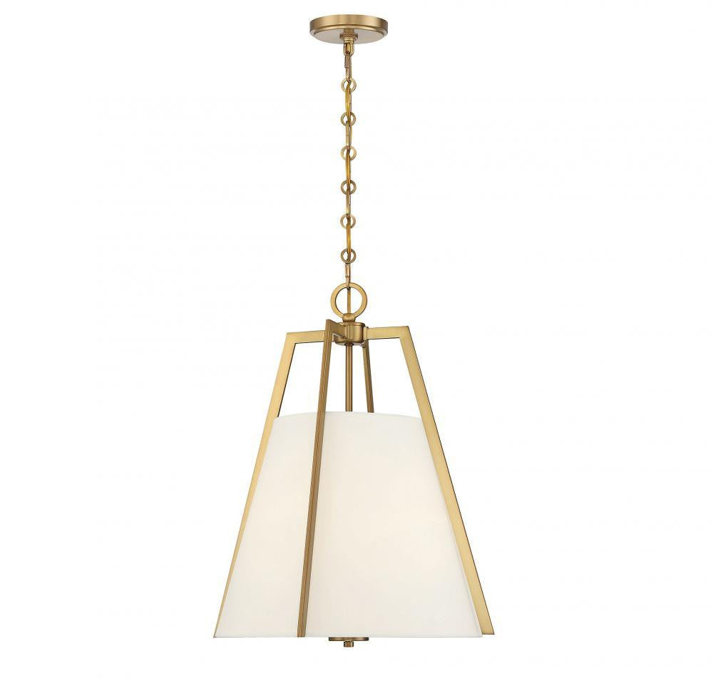 Savoy House Mansfield 21-in Pendant Warm Brass