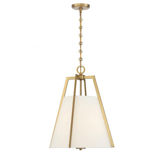 Savoy House Mansfield 21-in Pendant Warm Brass