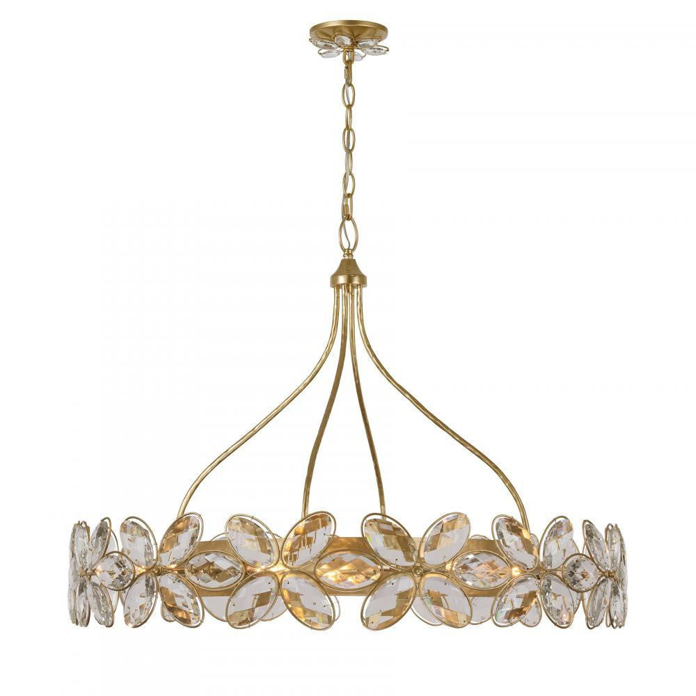 Savoy House Marbella 14-Light Chandelier Gold Shimmer
