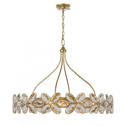 Savoy House Marbella 14-Light Chandelier Gold Shimmer