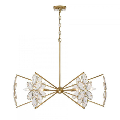 Savoy House Marbella 6-Light Chandelier Gold Shimmer