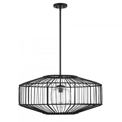 Savoy House Marcy 1-Light Pendant Matte Black
