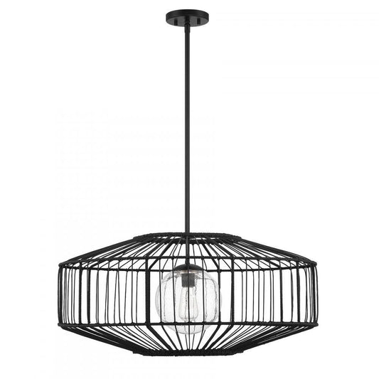 Savoy House Marcy 1-Light Pendant Matte Black