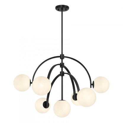 Savoy House Marias 7-Light Chandelier in Matte Black, Savoy House 1-3319-7-89 ALWMQ