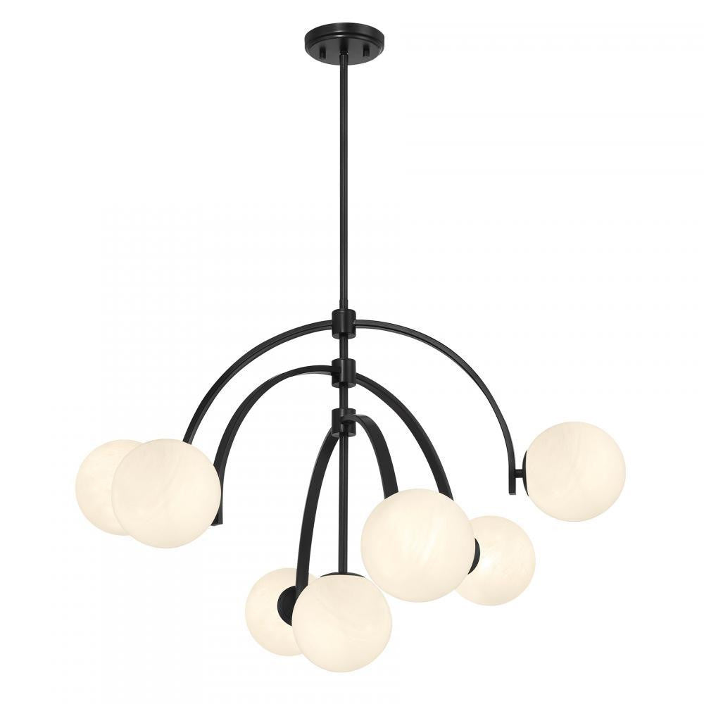 Savoy House Marias 7-Light Chandelier in Matte Black, Savoy House 1-3319-7-89 ALWMQ