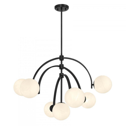 Savoy House Marias 7-Light Chandelier in Matte Black, Savoy House 1-3319-7-89 ALWMQ