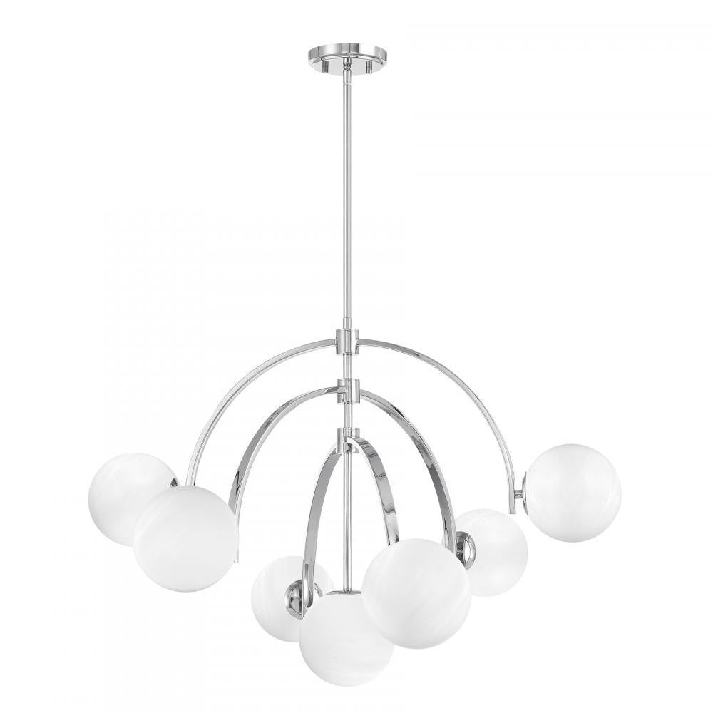 Savoy House Marias 7-Light Chandelier in Polished Chrome, Savoy House 1-3319-7-11 ALWMN