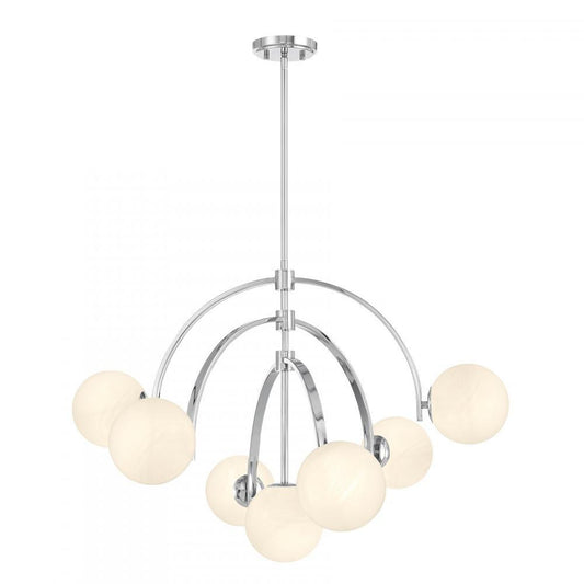 Savoy House Marias 7-Light Chandelier Polished Chrome