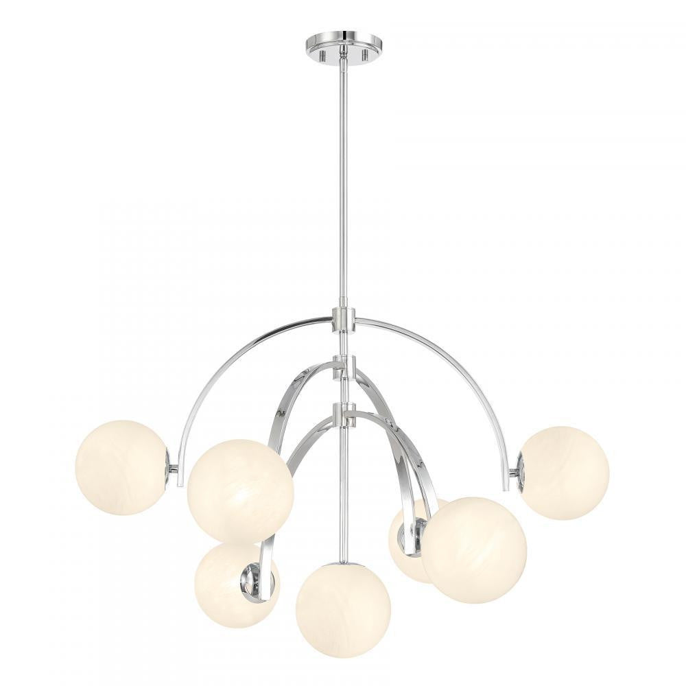 Savoy House Marias 7-Light Chandelier Warm Brass