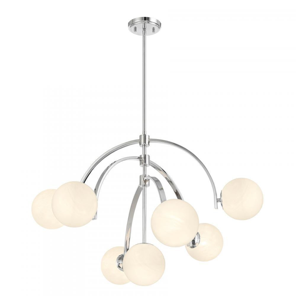 Savoy House Marias 7-Light Chandelier in Polished Chrome, Savoy House 1-3319-7-11 ALWMN