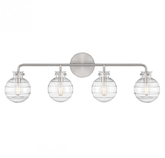 Savoy House Mason 4-Light Bath Vanity Satin Nickel