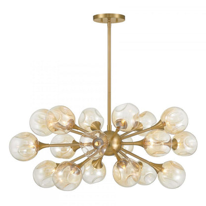 Savoy House Matisse 18-Light Chandelier Warm Brass