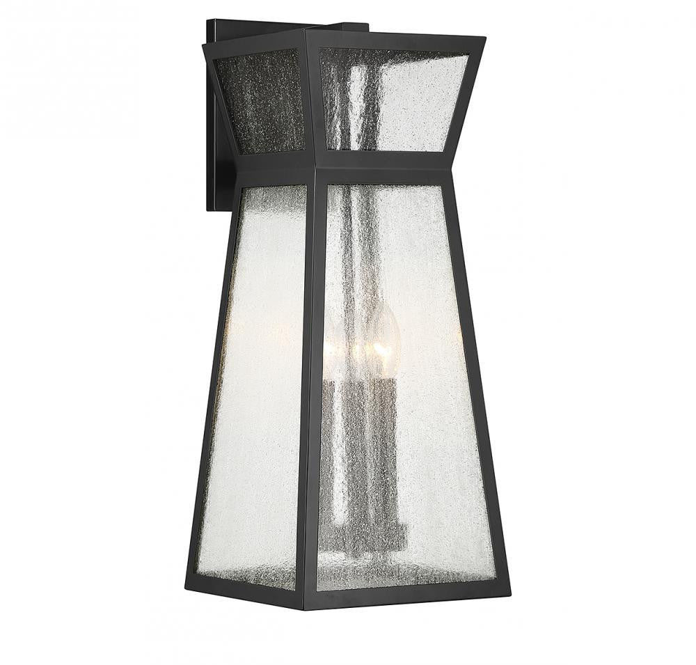 Savoy House Millford 3-Light Outdoor Wall Lantern Matte Black