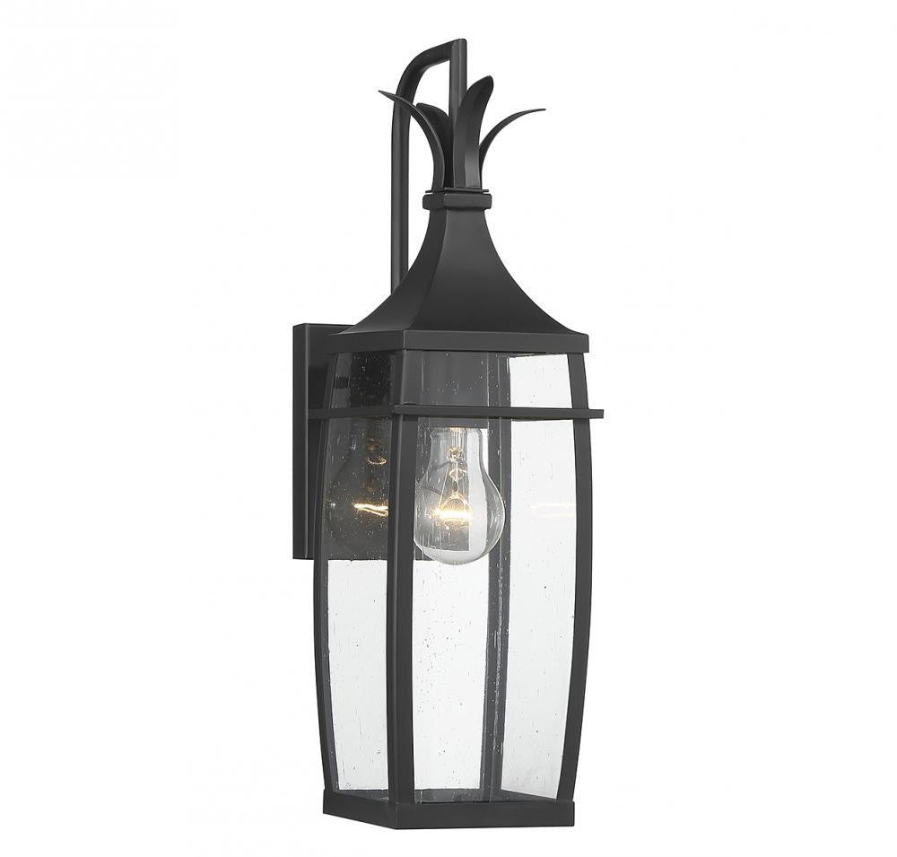 Savoy House Montpelier 1-Light Outdoor Wall Lantern Matte Black
