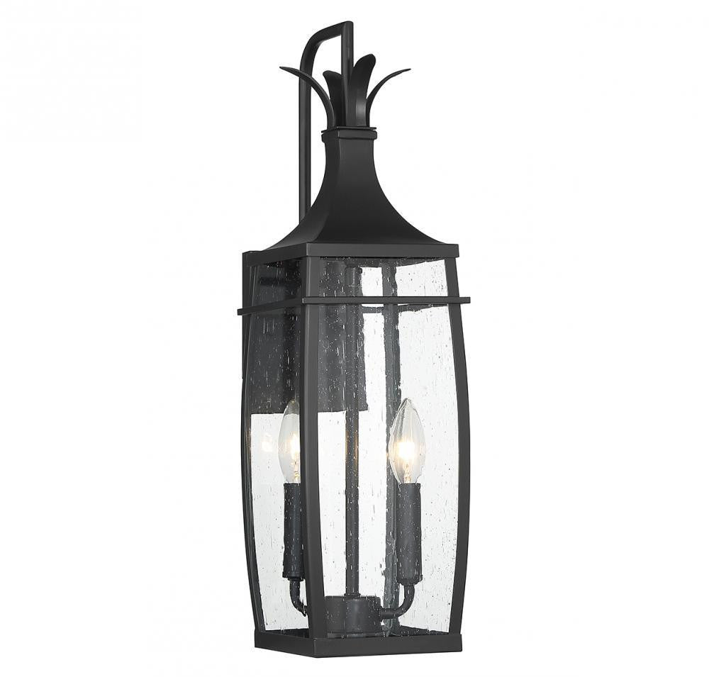 Savoy House Montpelier 2-Light Outdoor Wall Lantern Matte Black