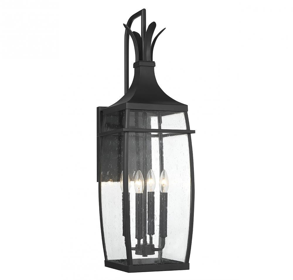 Savoy House Montpelier 4-Light Outdoor Wall Lantern Matte Black