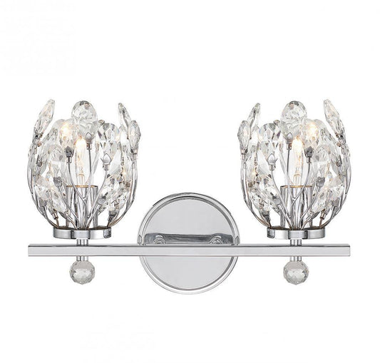 Savoy House Moreno 2-Light Bath Vanity Chrome