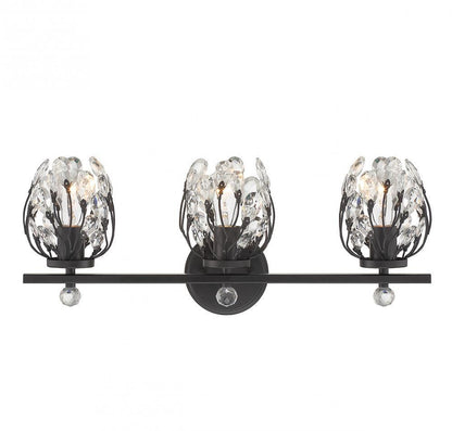 Savoy House Moreno Bathroom Vanity Light, 3-Light, Matte Black, 23.5"W (8-6601-3-BK ALTNJ)
