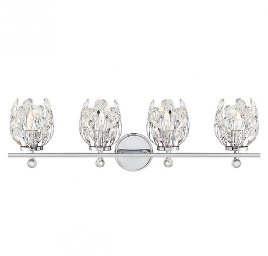 Savoy House Moreno 4-Light Bath Vanity Chrome