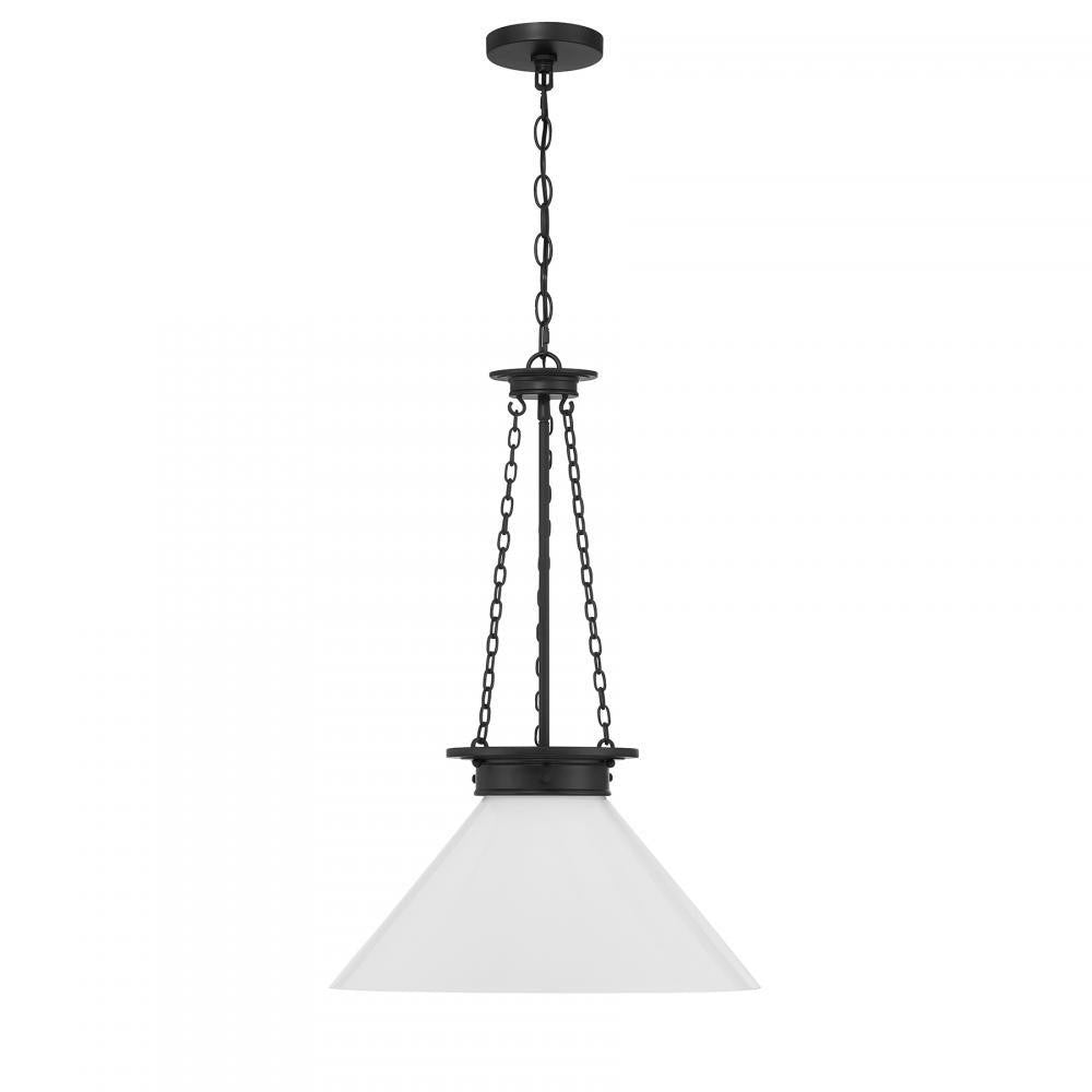 Savoy House Myers 1-Light Pendant in Matte Black, Savoy House 7-1011-1-89 ALXL3