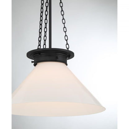 Savoy House Myers 1-Light Pendant in Matte Black, Savoy House 7-1011-1-89 ALXL3