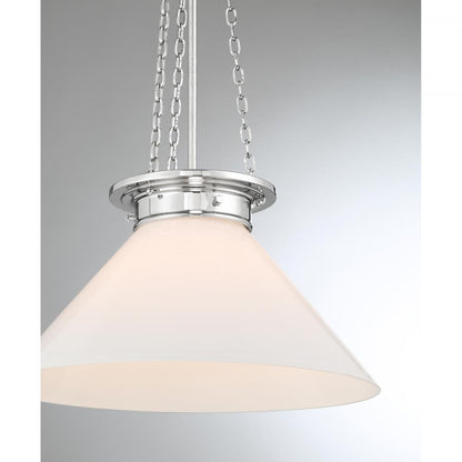 Savoy House Myers 1-Light Pendant in Polished Nickel, Savoy House 7-1011-1-109 ALXL1