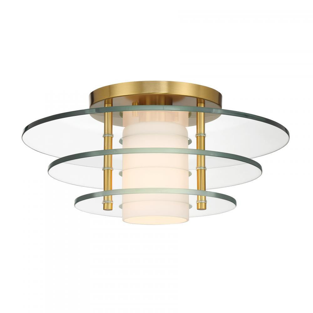 Savoy House Newell 1-Light Ceiling Light Warm Brass